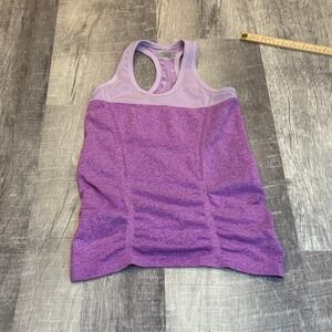 Athleta Fast Track Ruched Sides Racer Back Tank Top‎ Size Small